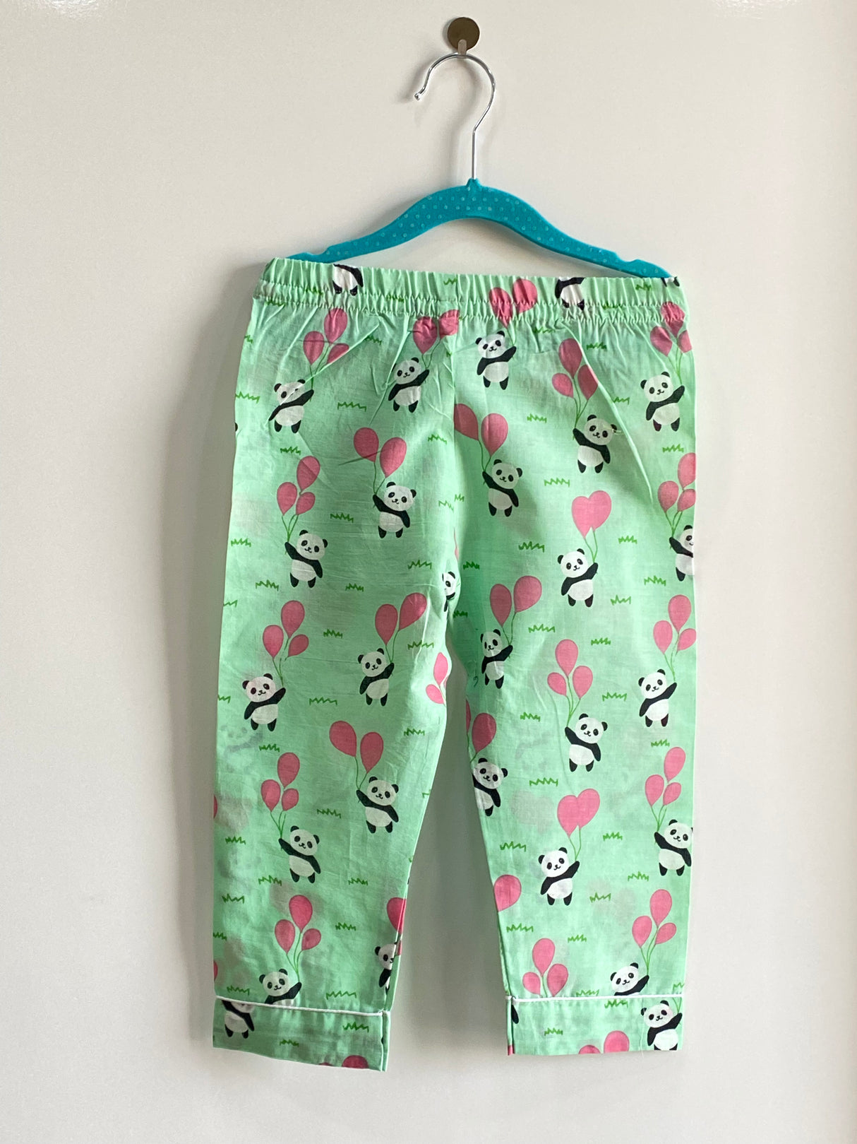 Green Panda Kids Night Suit Set