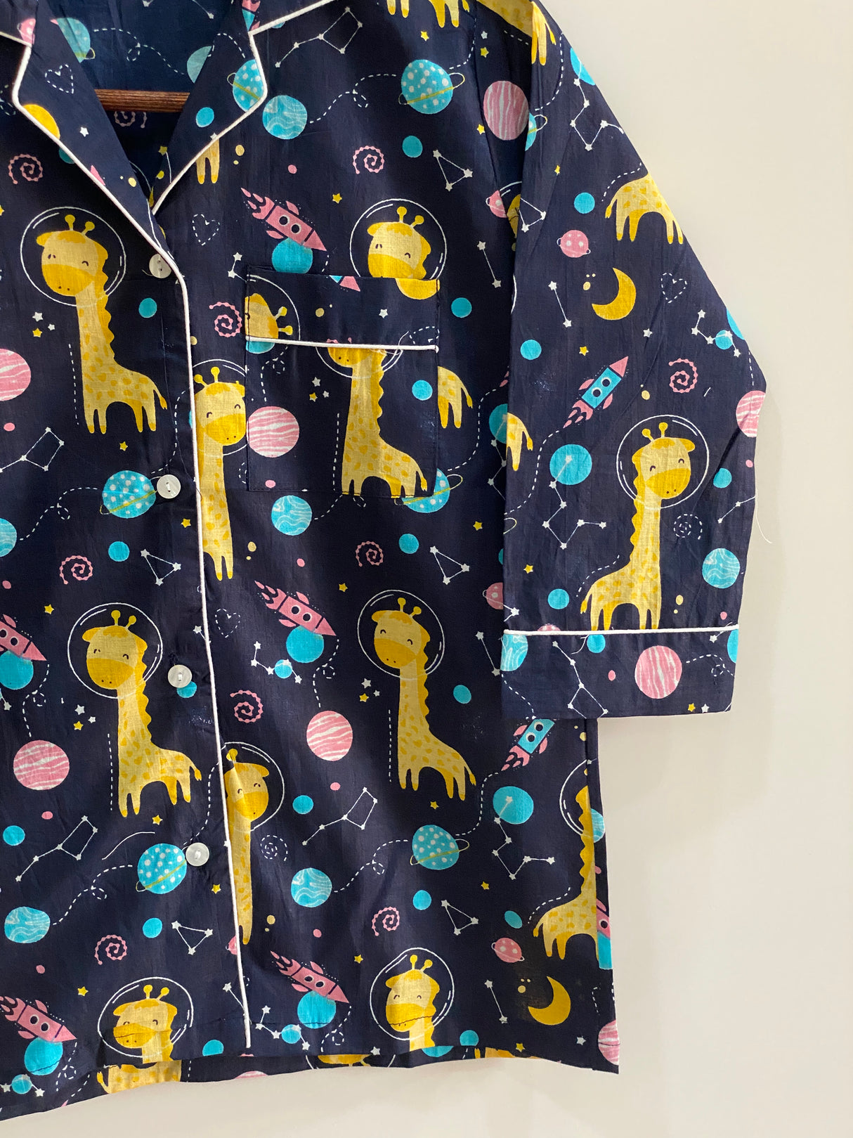 Blue Giraffe Kids Night Suit Set