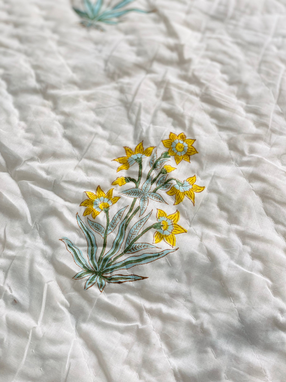 Blockprint Bedsheet & Quilt Set.