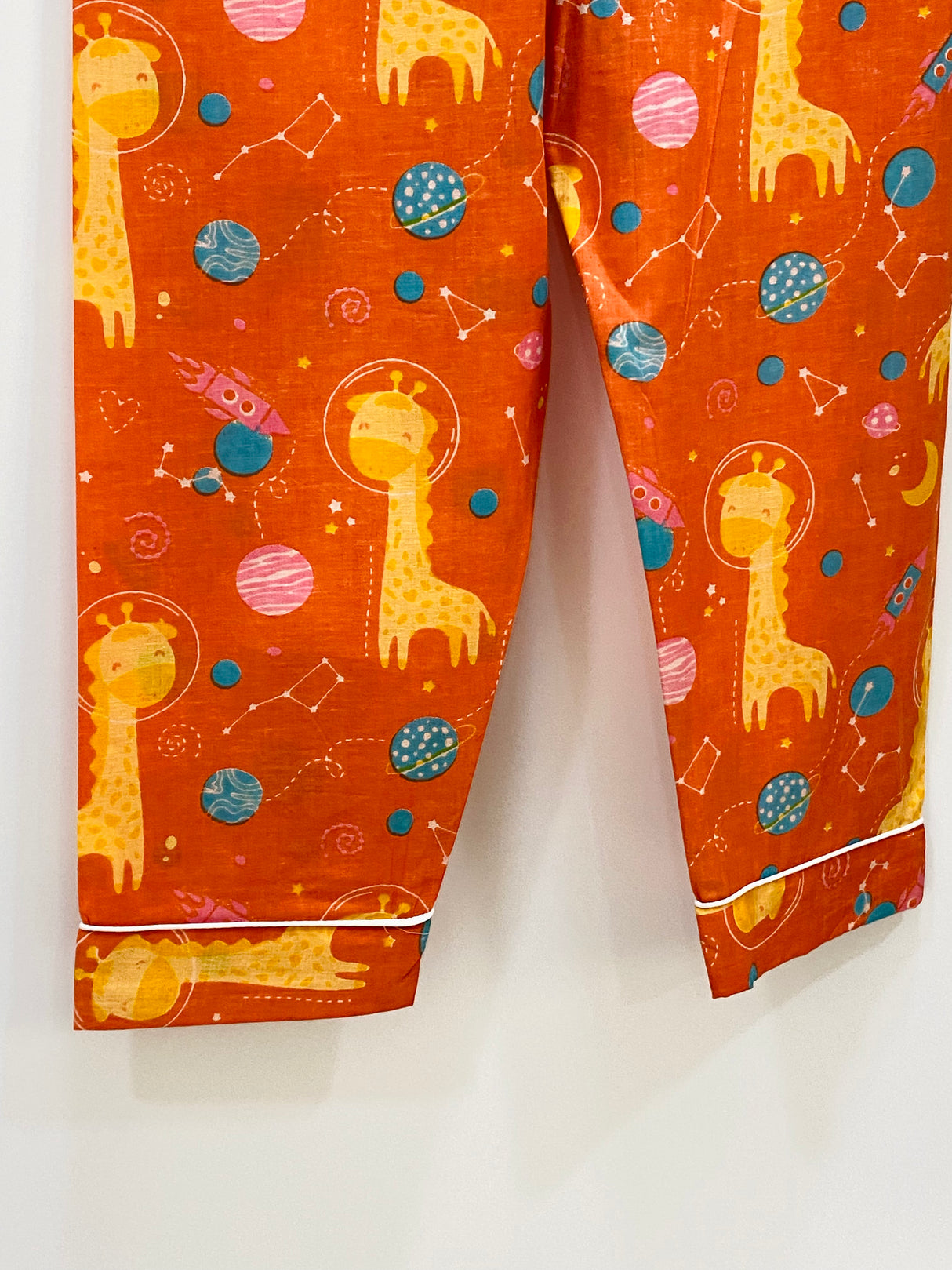 Orange Giraffe Kids Night Suit Set