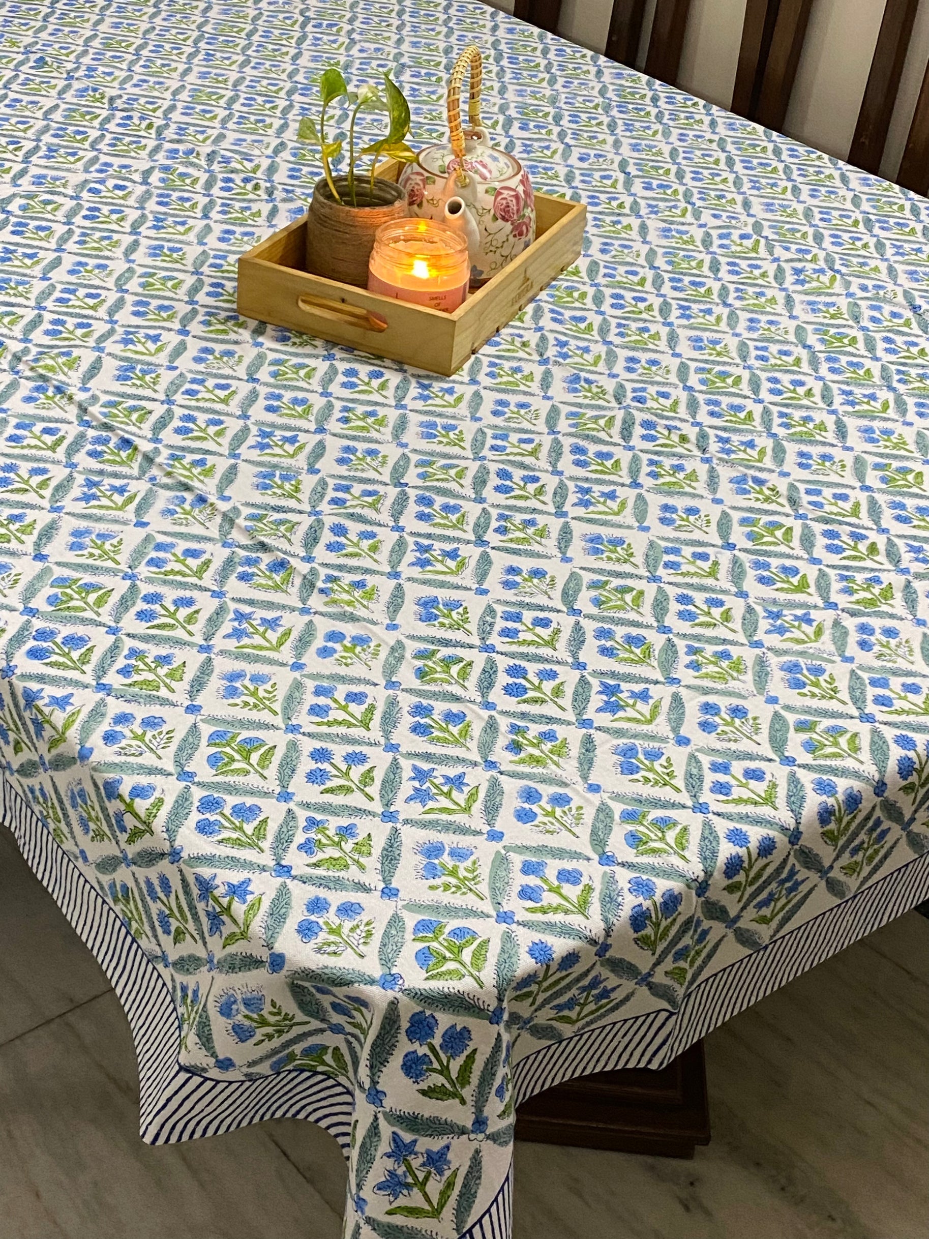 Blockprint Table Cloth 8 Seater (90*108 inches)