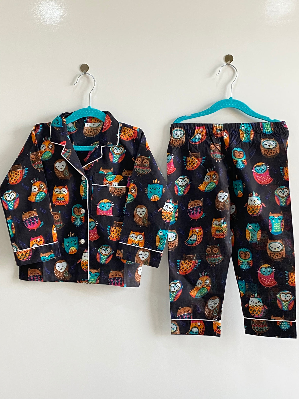 Black Owl Kids Night Suit Set