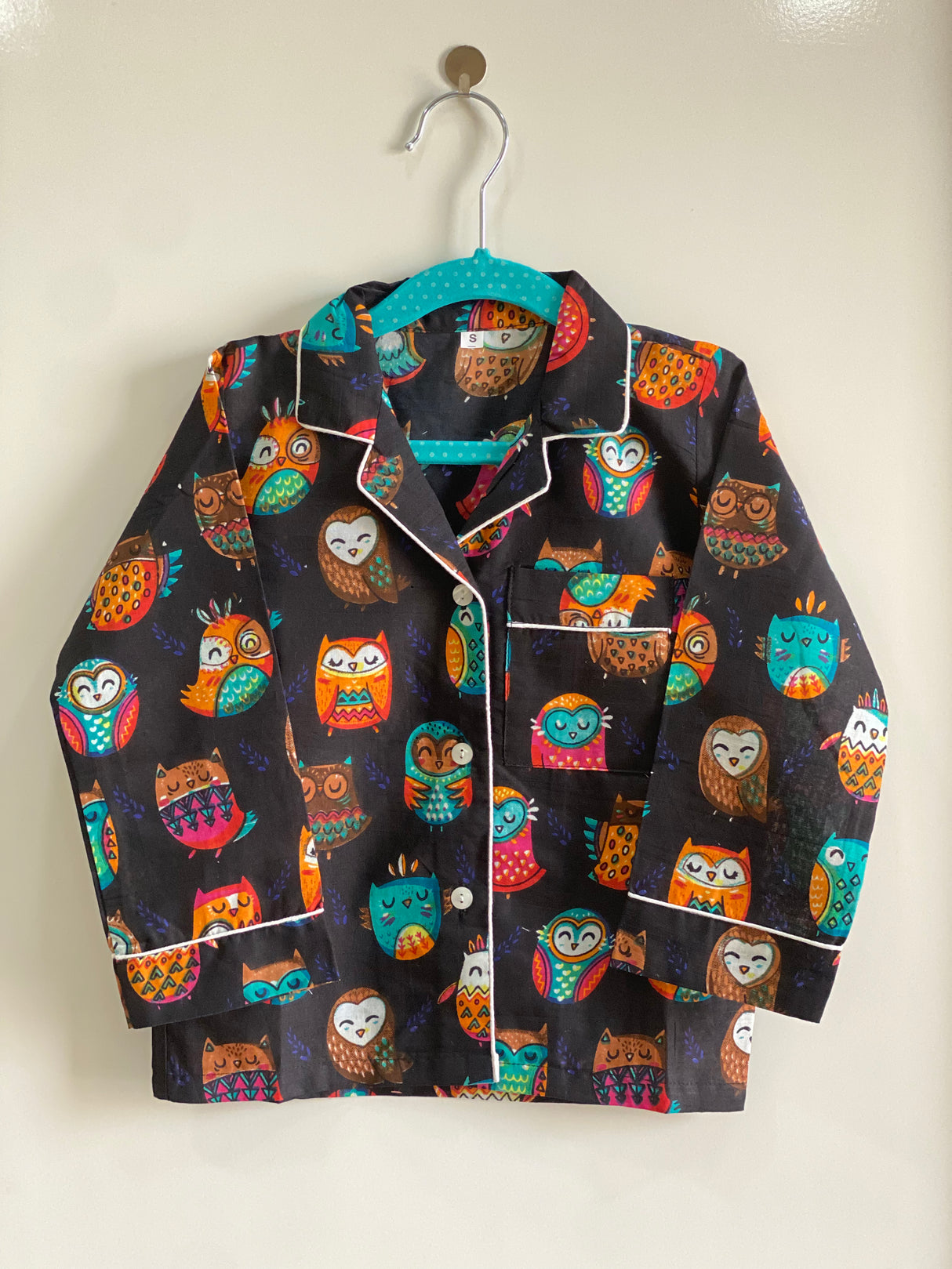 Black Owl Kids Night Suit Set