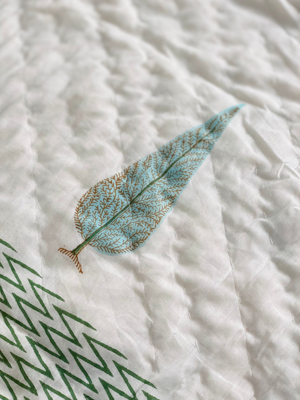 Blockprint Bedsheet & Quilt Set.