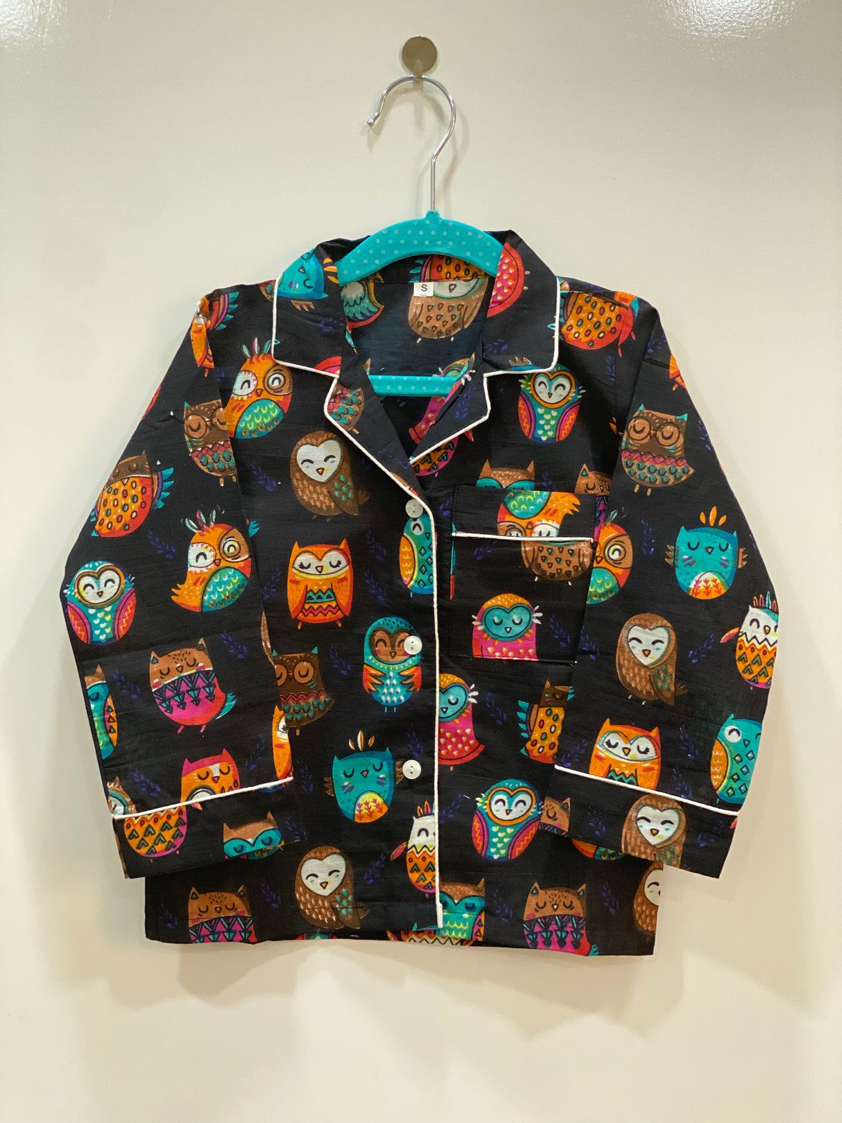 Black Owl Kids Night Suit Set