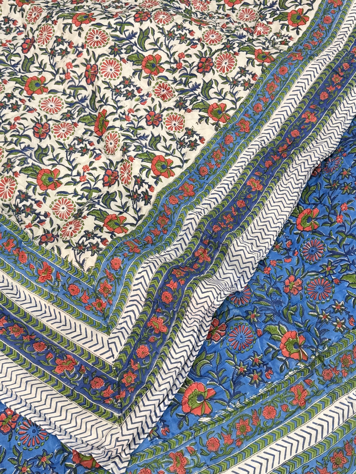 indian-handcrafted-queen-quilt-with-floral