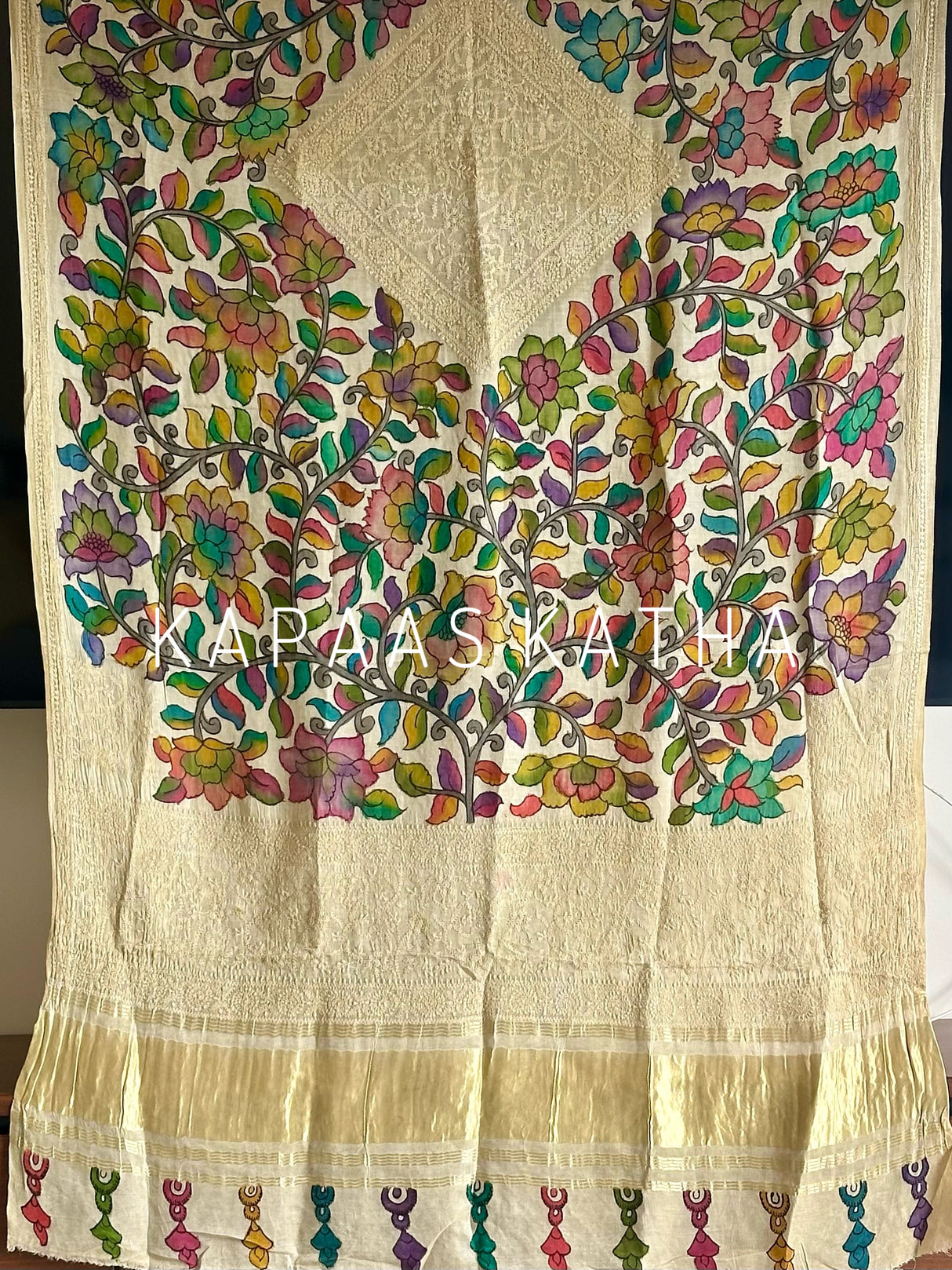 kalamkari-pure-gajji-silk-dupatta