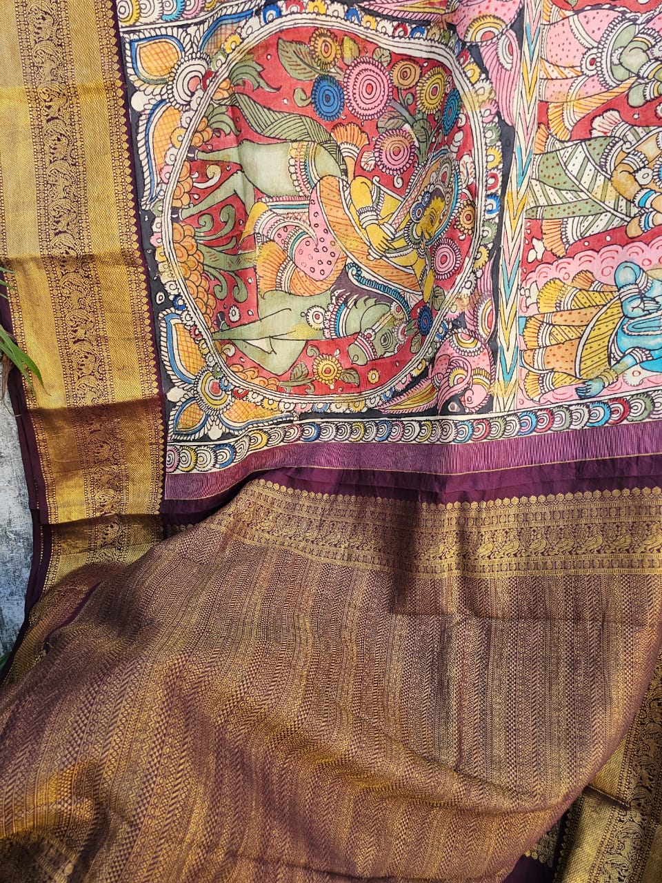 kalamkari-silk-saree-inspired-by-indian
