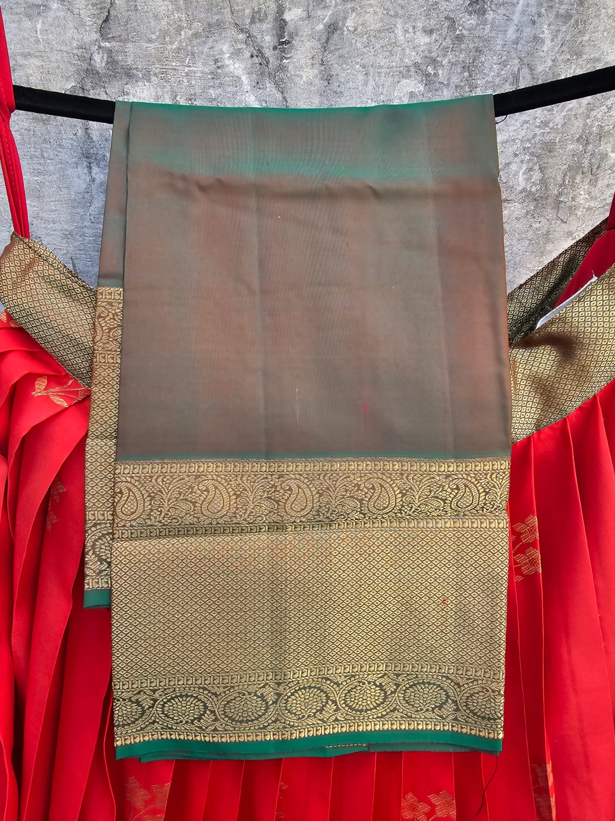 limited-edition-kanjeeveram-silk-brocade-lehenga-with-tissue-silk-paithani-dupatta