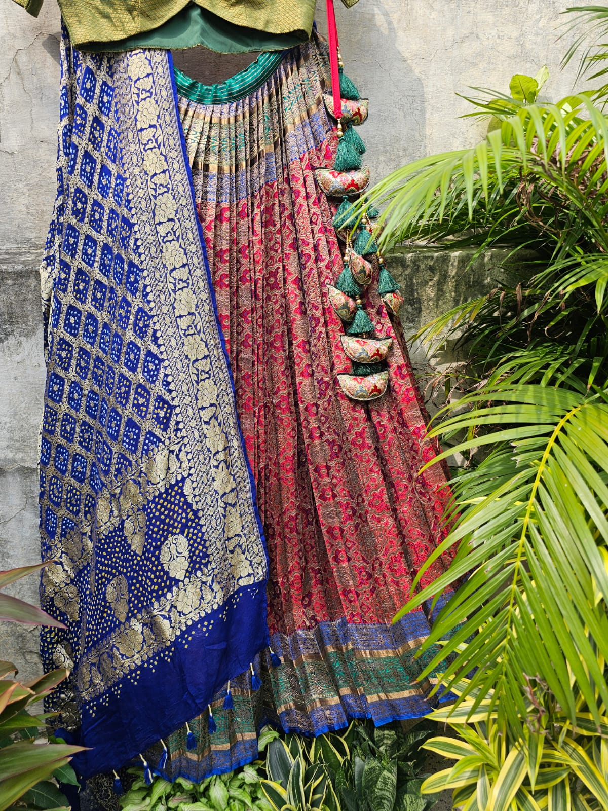 limited-edition-banarasi-silk-lehenga-with-pure-banarasi-georgette-bandhani-dupatta