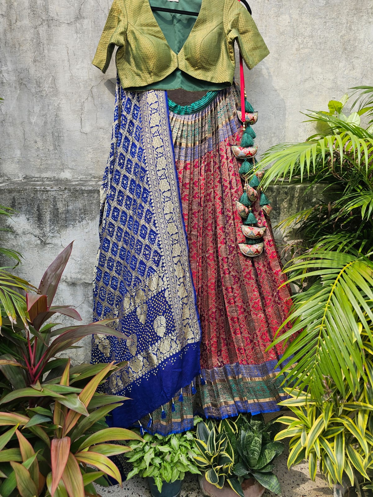 limited-edition-banarasi-silk-lehenga-with-pure-banarasi-georgette-bandhani-dupatta