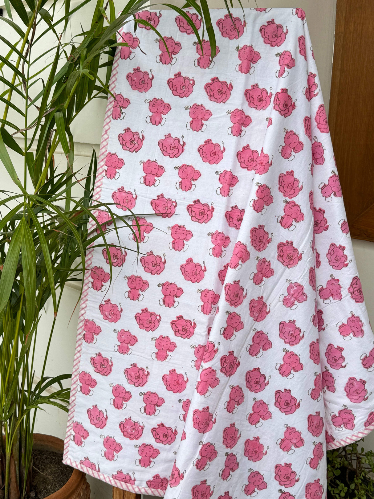 simba lion reversible dohar eco conscious mulmul kids blanket for baby shower birthday gifting boutique resale