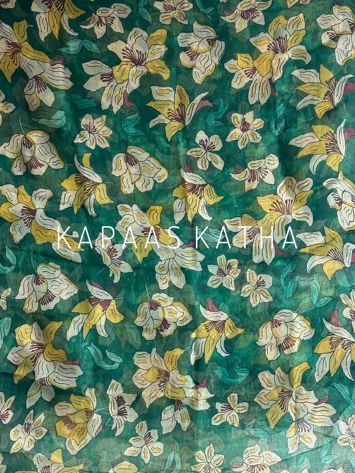 luxury-floral-symphony-pure-kalamkari-organza-saree