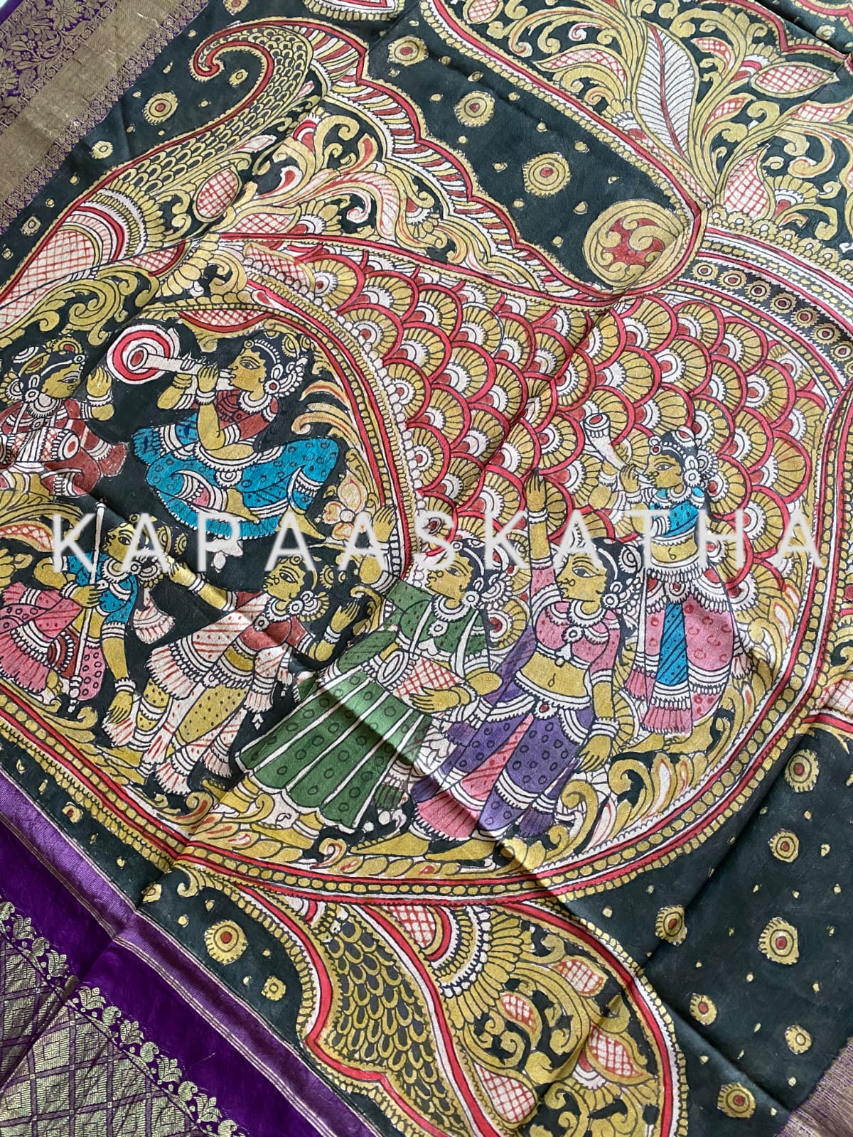 matsya-gopika-kanchipattu-kalamkari-dupatta-fish