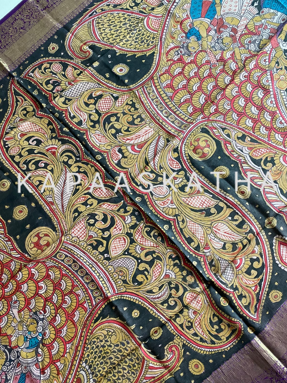 matsya-gopika-kanchipattu-kalamkari-dupatta-fish