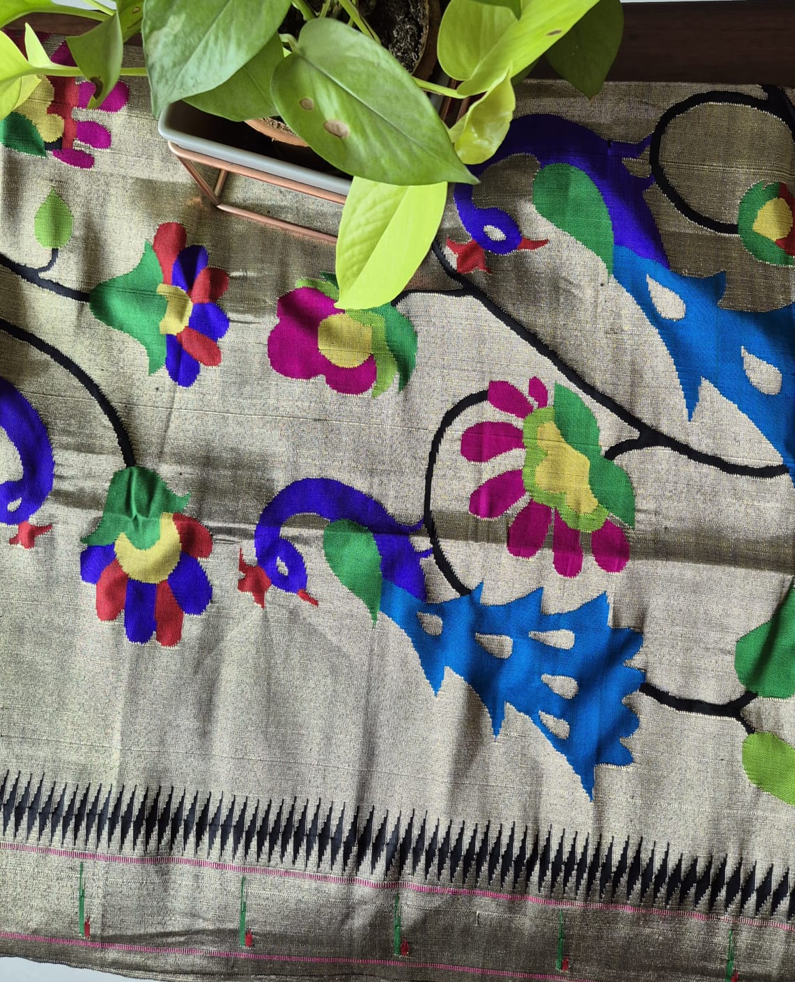 mor-bagh-handloom-tissue-paithani-blouse-piece-1-1-meter