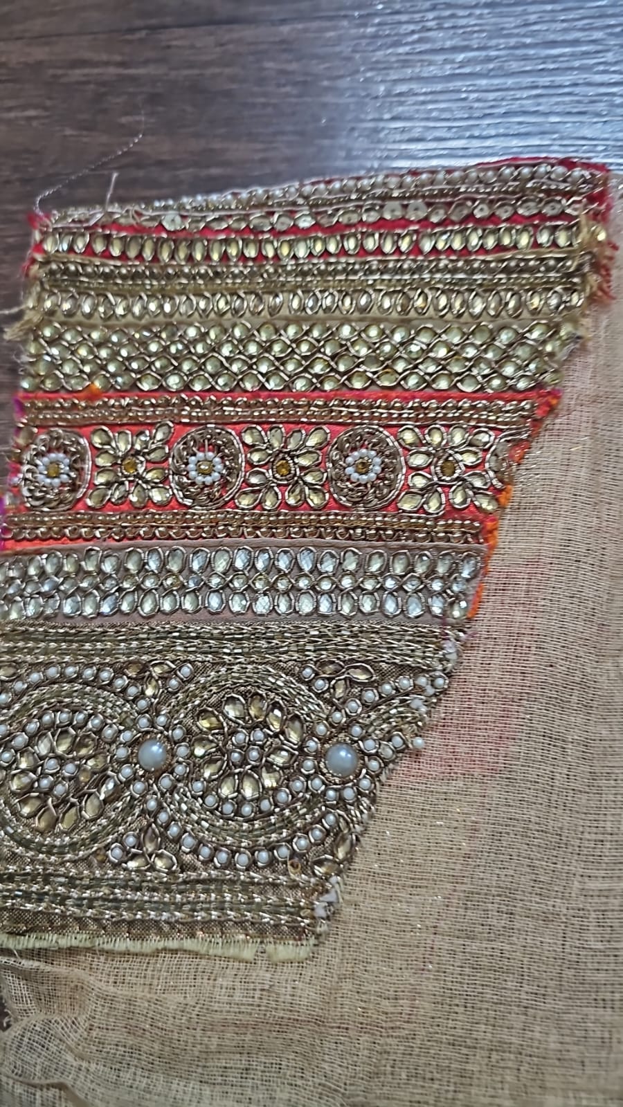 Multicoloured Banarasi Georgette Bandhani Lehenga with Dupatta