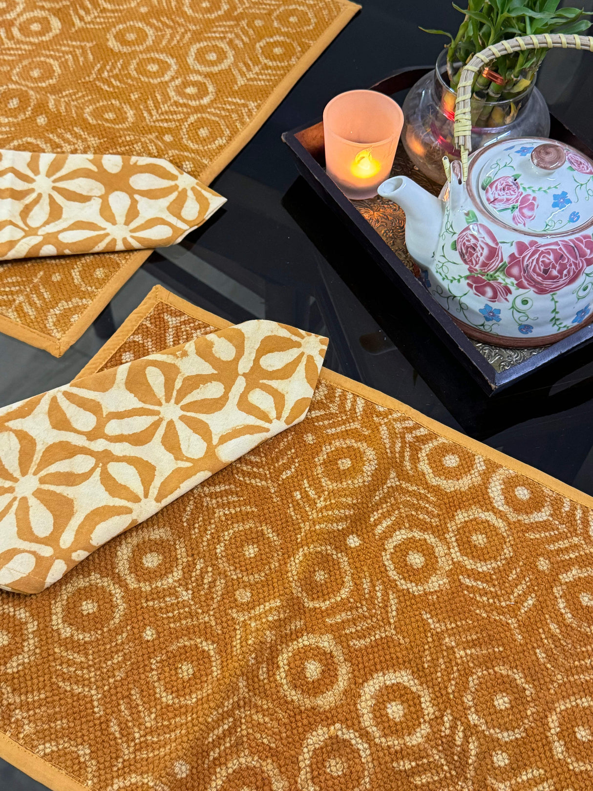 mustard-color-kilim-table-mat-napkin-6-seater-full-view