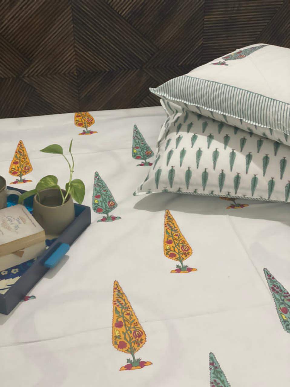 mustard-tree-king-cotton-bedsheet-side-view