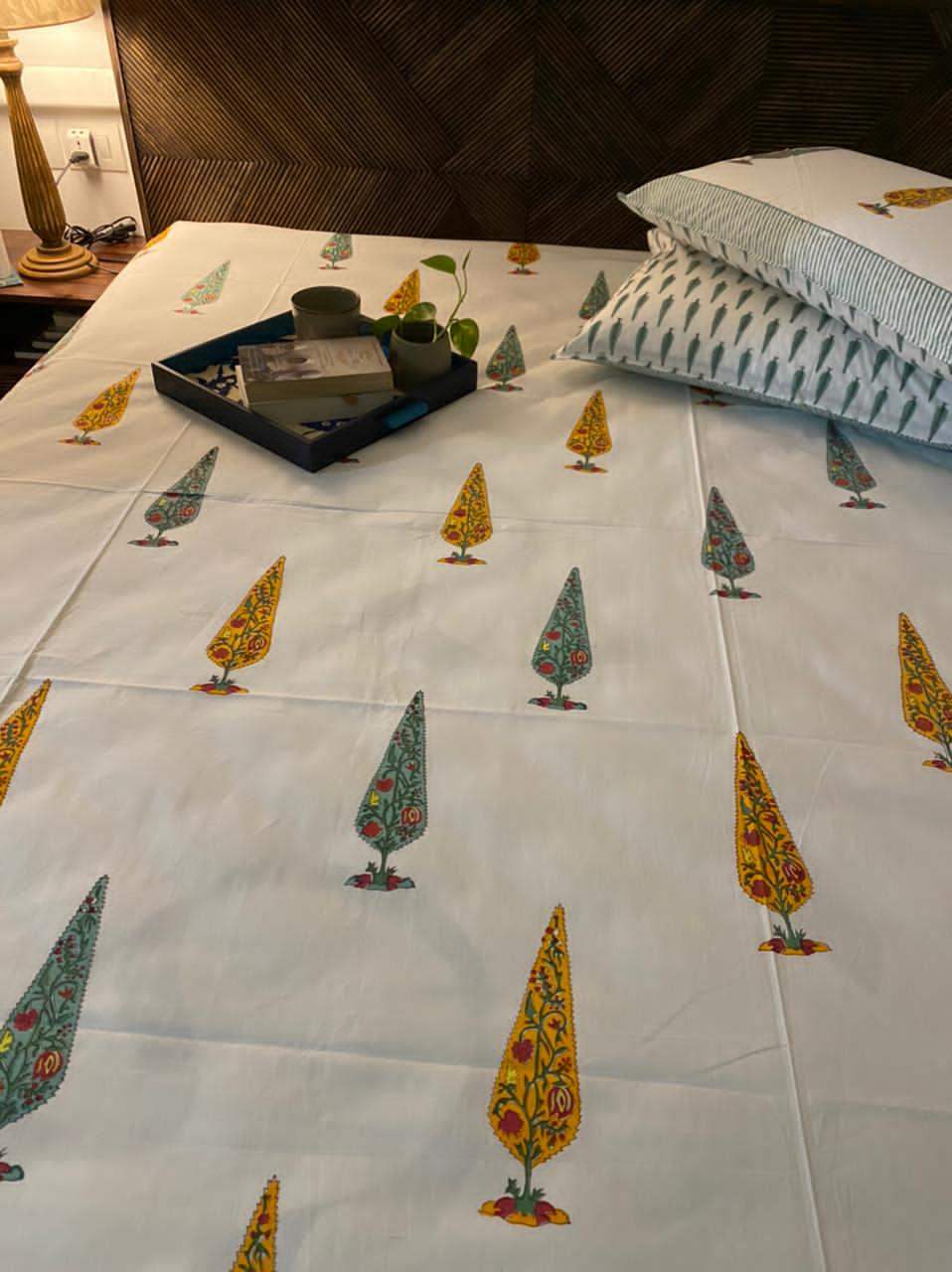 mustard-tree-king-cotton-bedsheet-softness-view