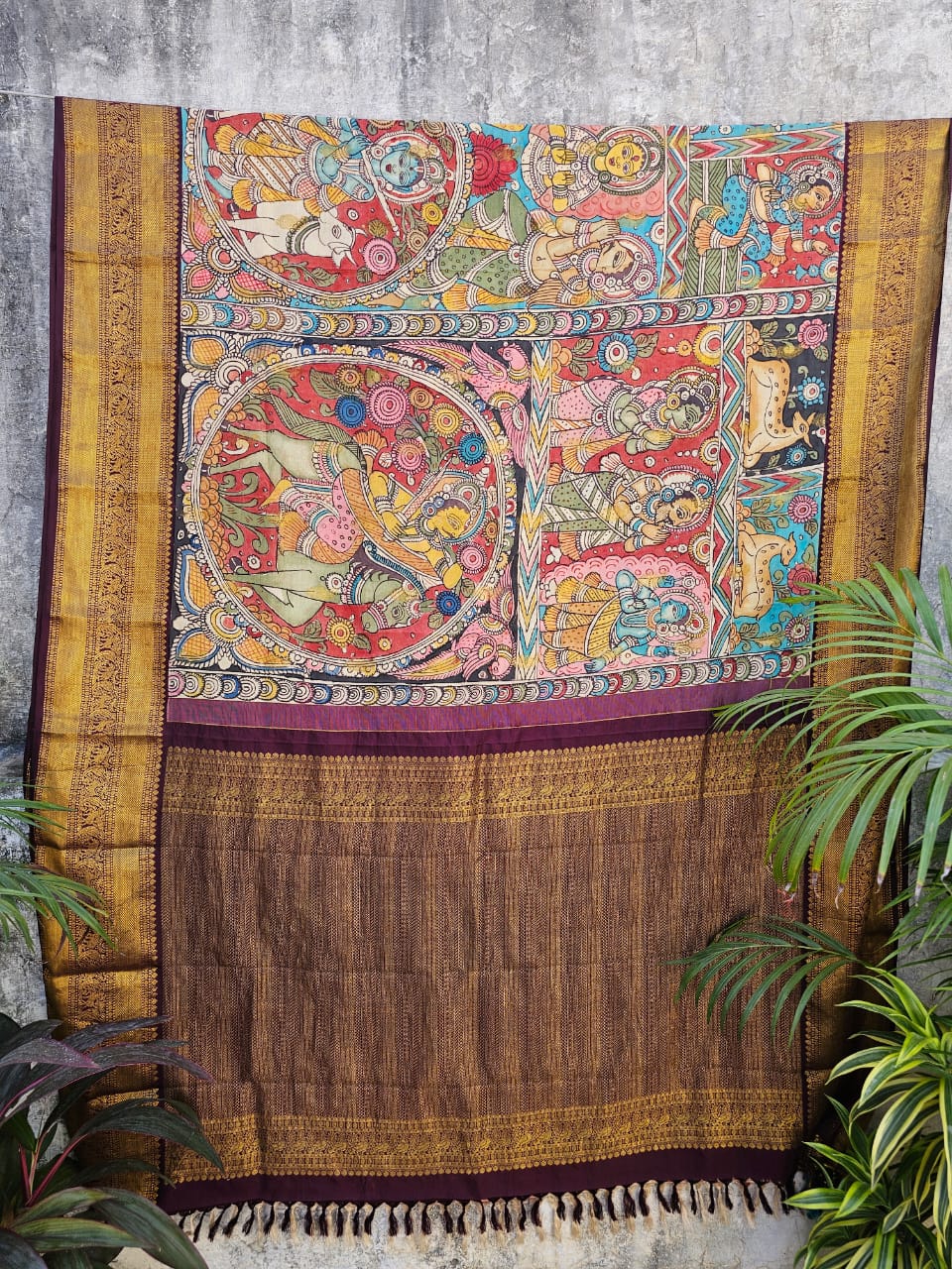mythological-kalamkari-kanjivaram-silk