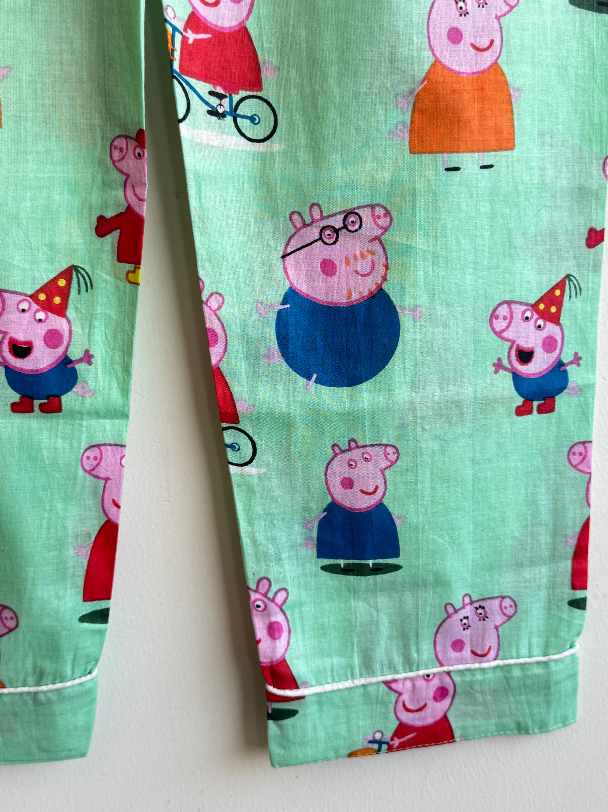 Green Peppa Pig Family Kids Night Suit Set