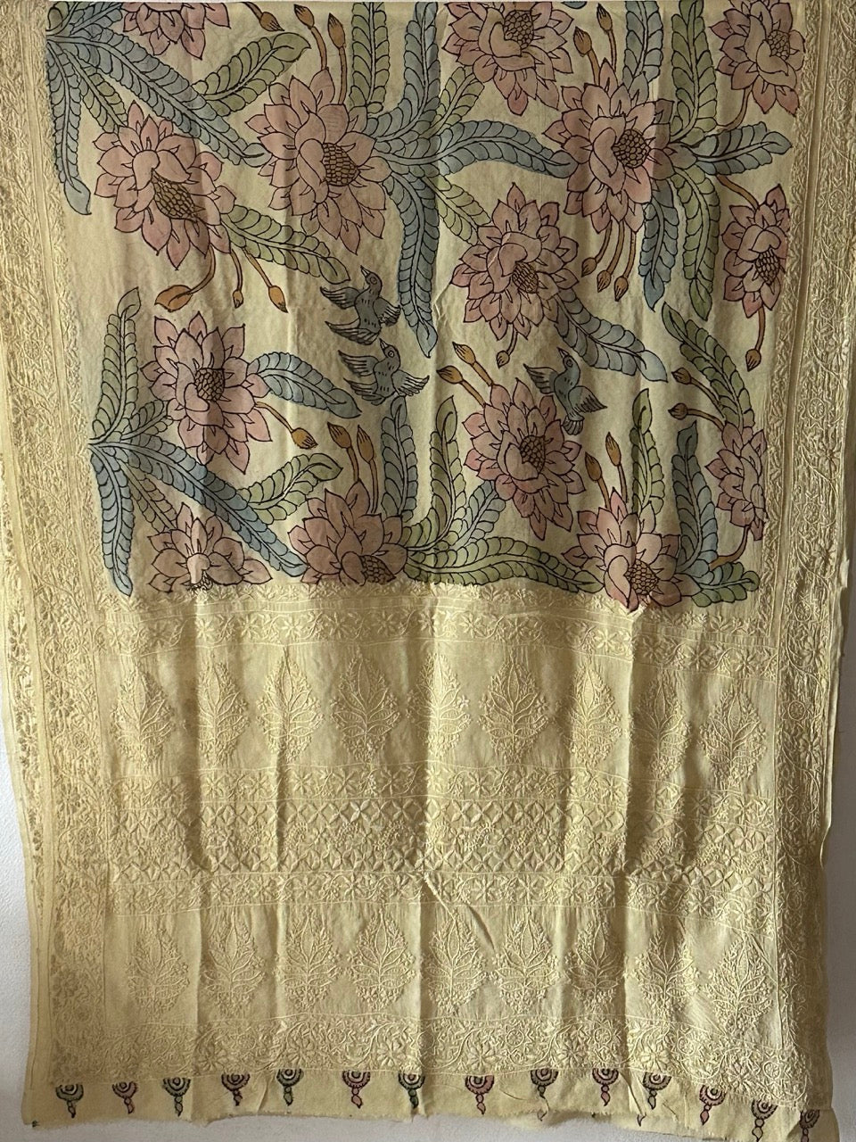phoolnama-pure-banarsi-georgette-kalamkari-dupatta-with-lucknow-chikankari