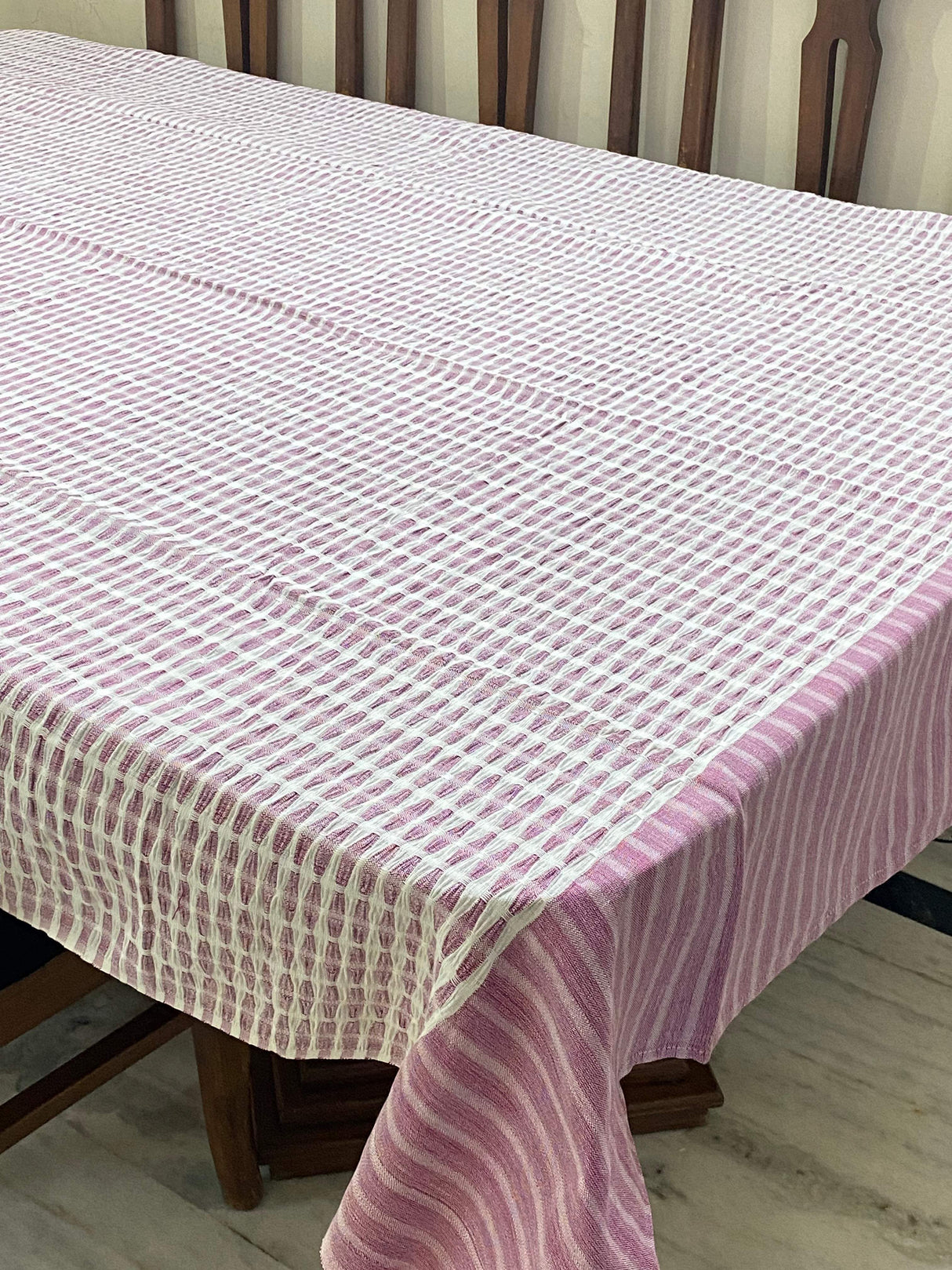 pink-woven-cotton-table-cloth-6-seater-full-view