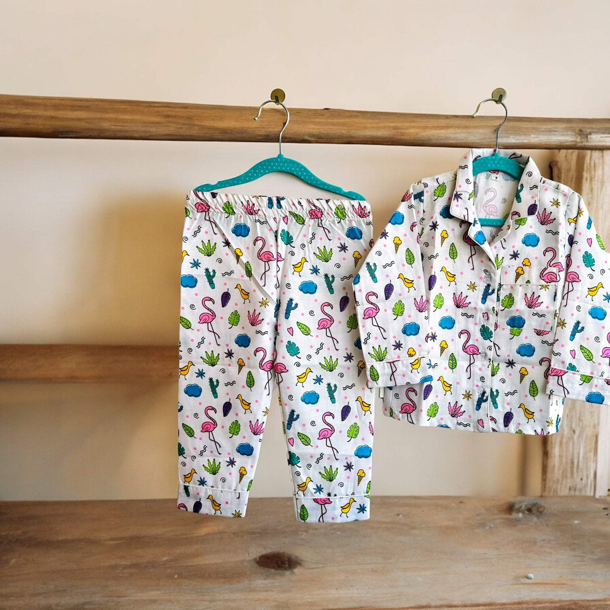 Nature Theme Kids Night Suit Set