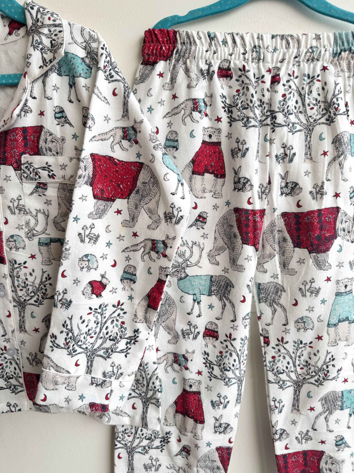 polar-animal-print-kids-winter-night-suit-top-pants