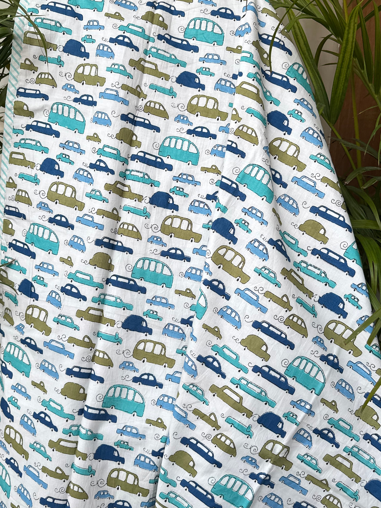 sustainable mulmul cotton layered dohar for babies car nursery print reversible flannel blanket best for summers boutique gifting bulk orders india and overseas