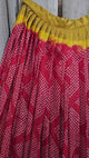 Red & Yellow Pure Kanjeevaram Silk Bandhani Lehenga