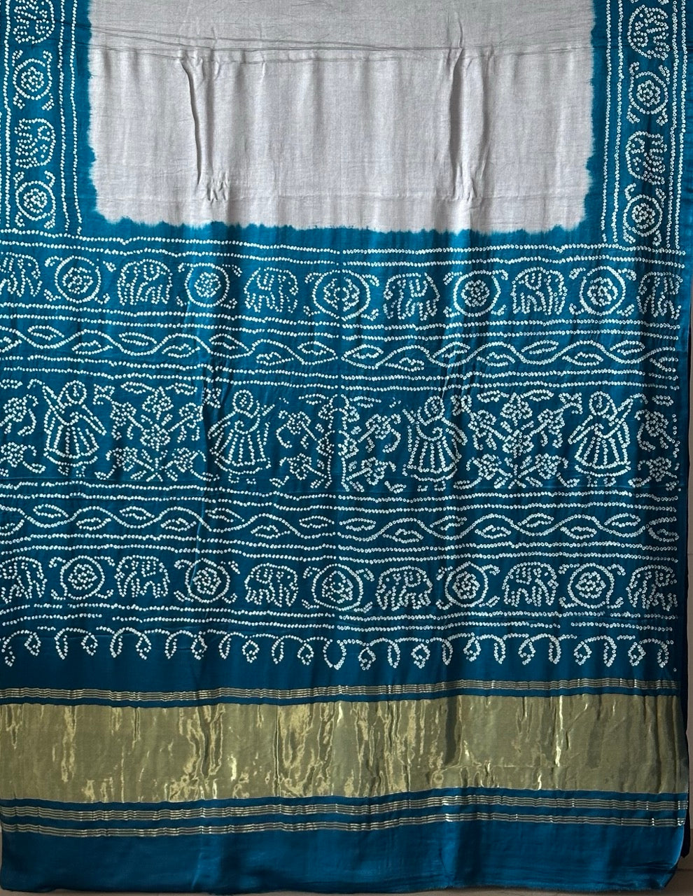 pure-gajji-silk-grey-teal-rasmandal-circle-bandhani-saree