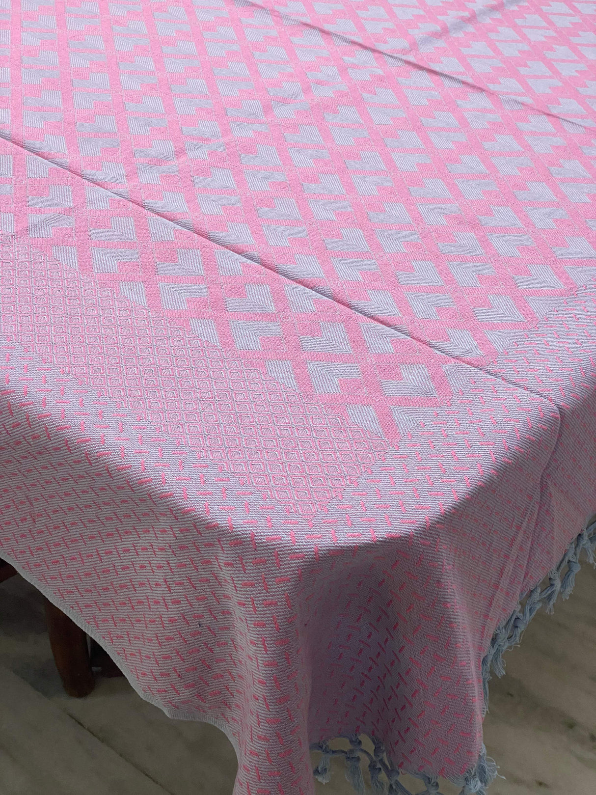 purple-grey-theme-woven-cotton-table-cloth-6-seater-back-view