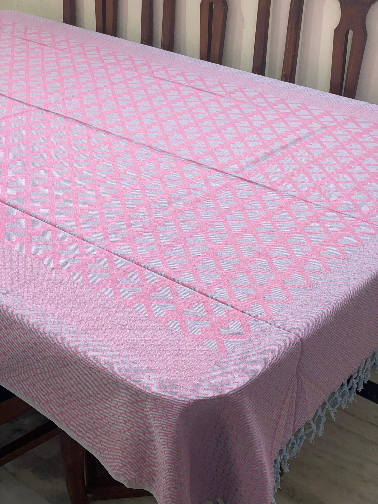 purple-grey-theme-woven-cotton-table-cloth-6-seater-side-view