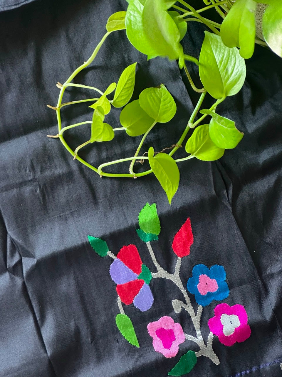 Pushp – Handloom Pure Silk Paithani Blouse Piece