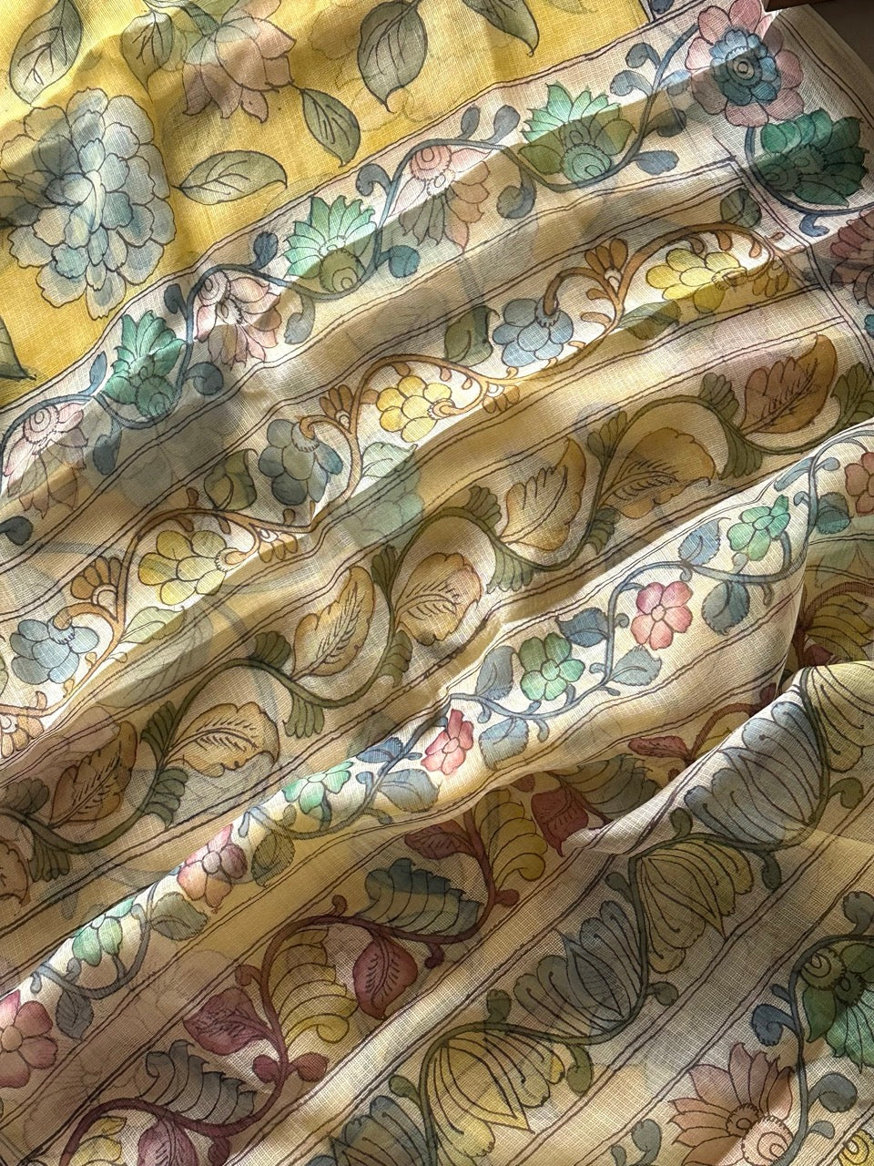 pushpakatha-handcrafted-kota-silk-kalamkari-saree