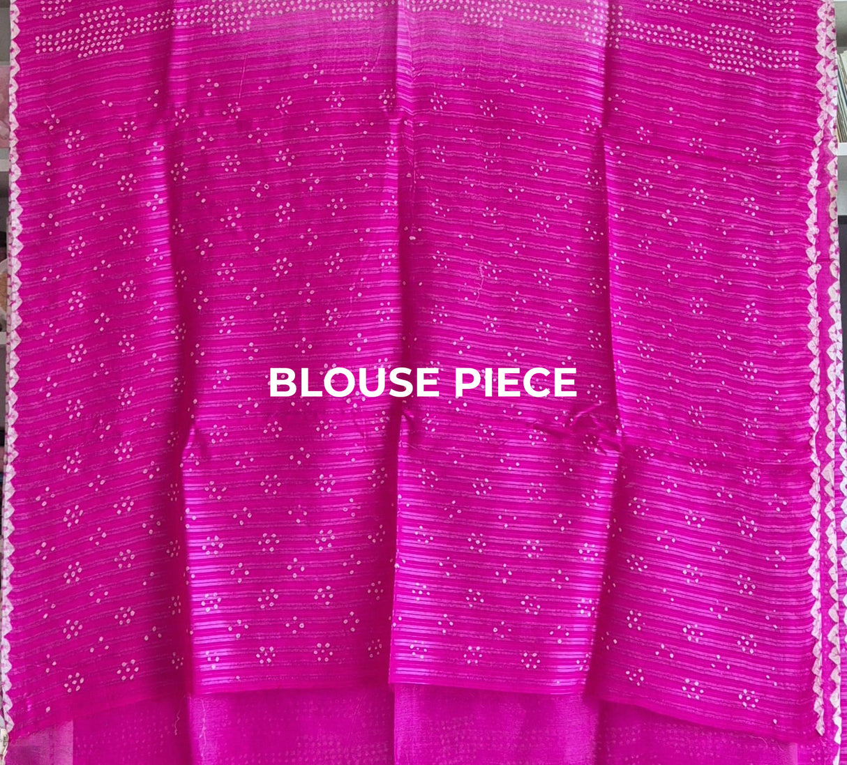 Queens Melody Dual Pink Matka Silk Bandhani Saree