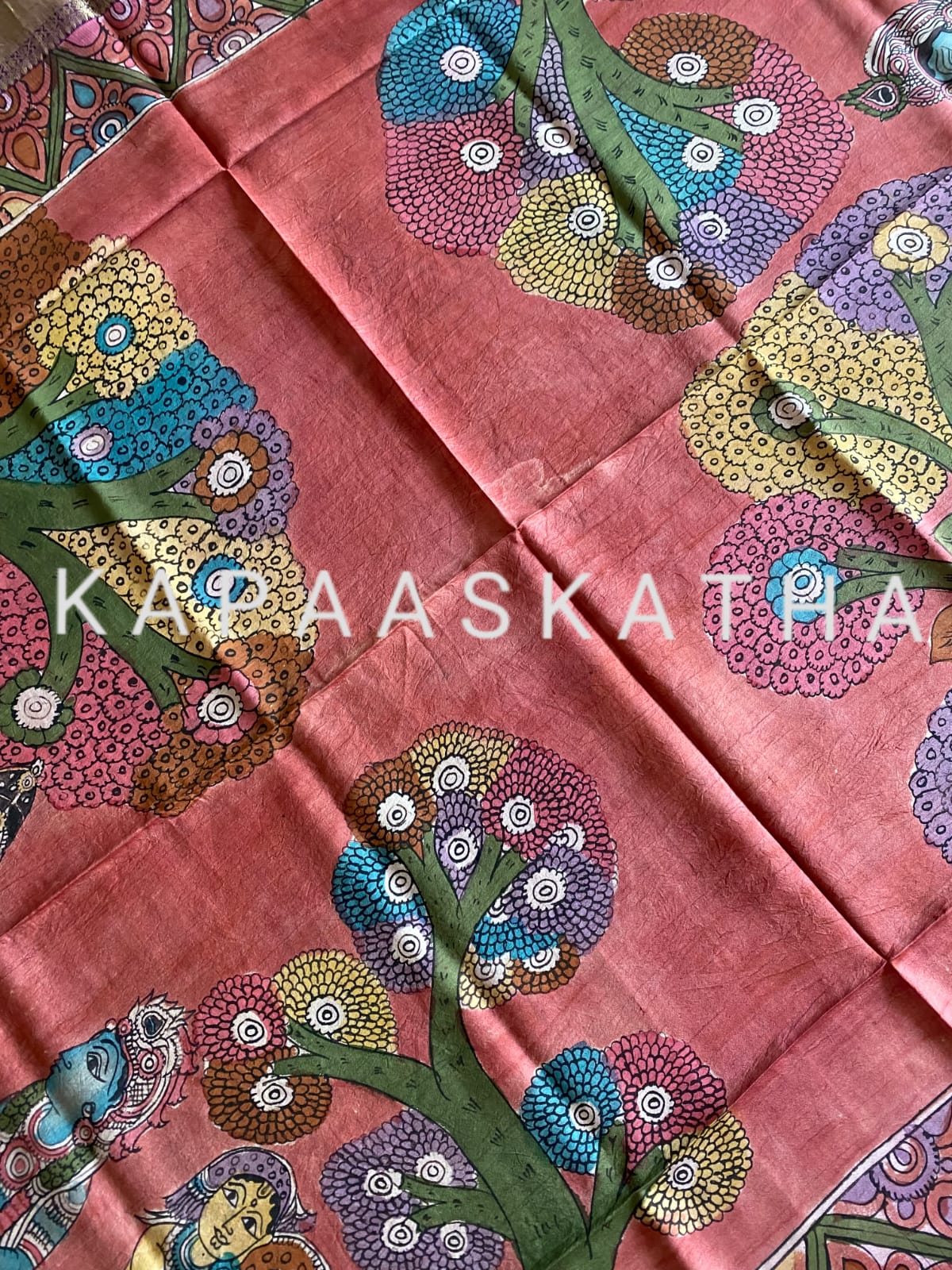 radha-krishna-kanjeevaram-silk-kalamkari-dupatta-holi