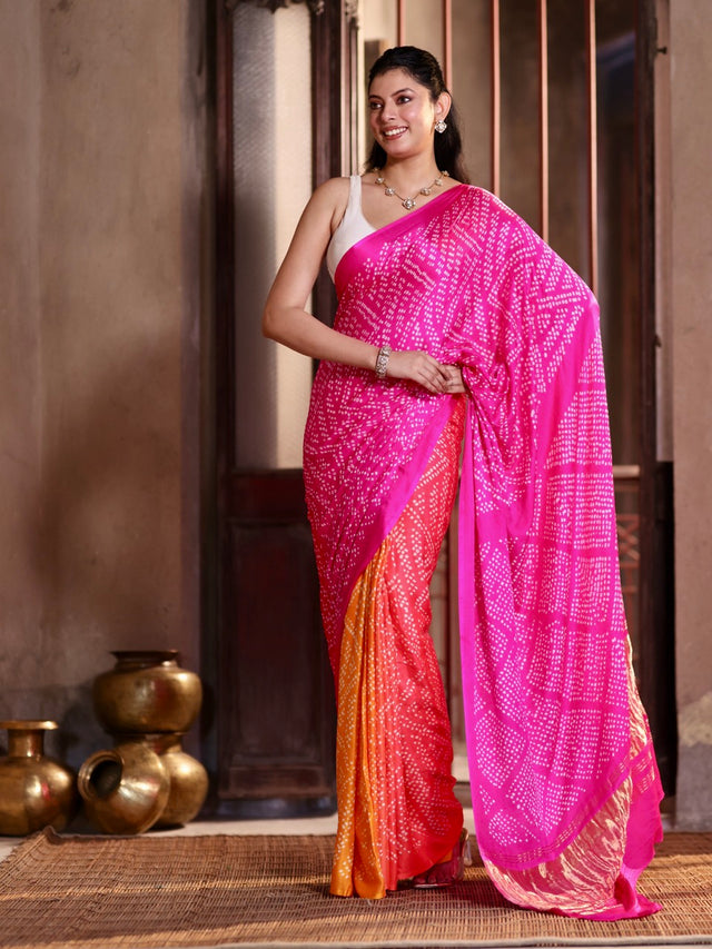 rang-leher-ombre-pure-gajji-silk-bandhani-saree