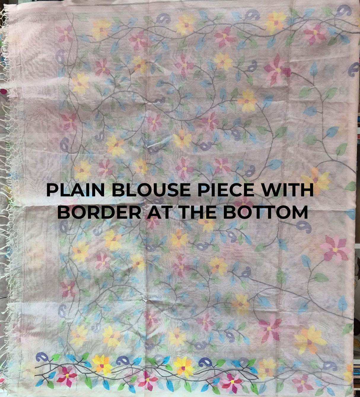 Rangbahar Vanya - Handloom Muslin Silk Saree with Jamdani weaving