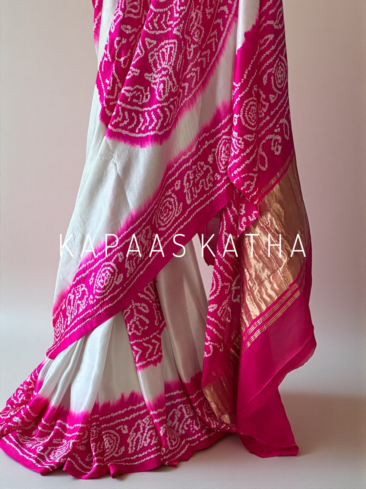 rani-pink-ivory-gajji-silk-bandhani-saree