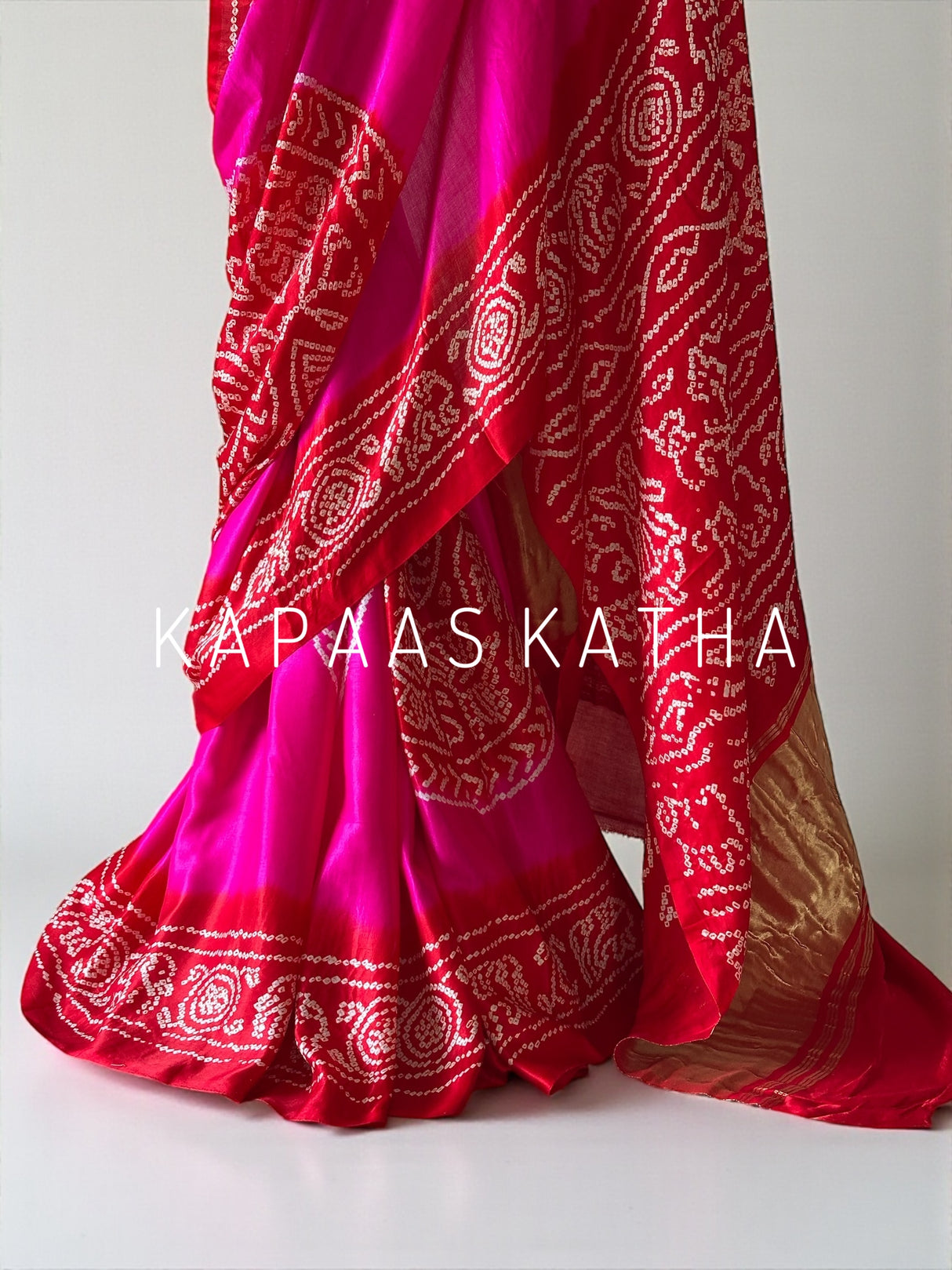 rani-pink-red-gajji-silk-bandhani-saree
