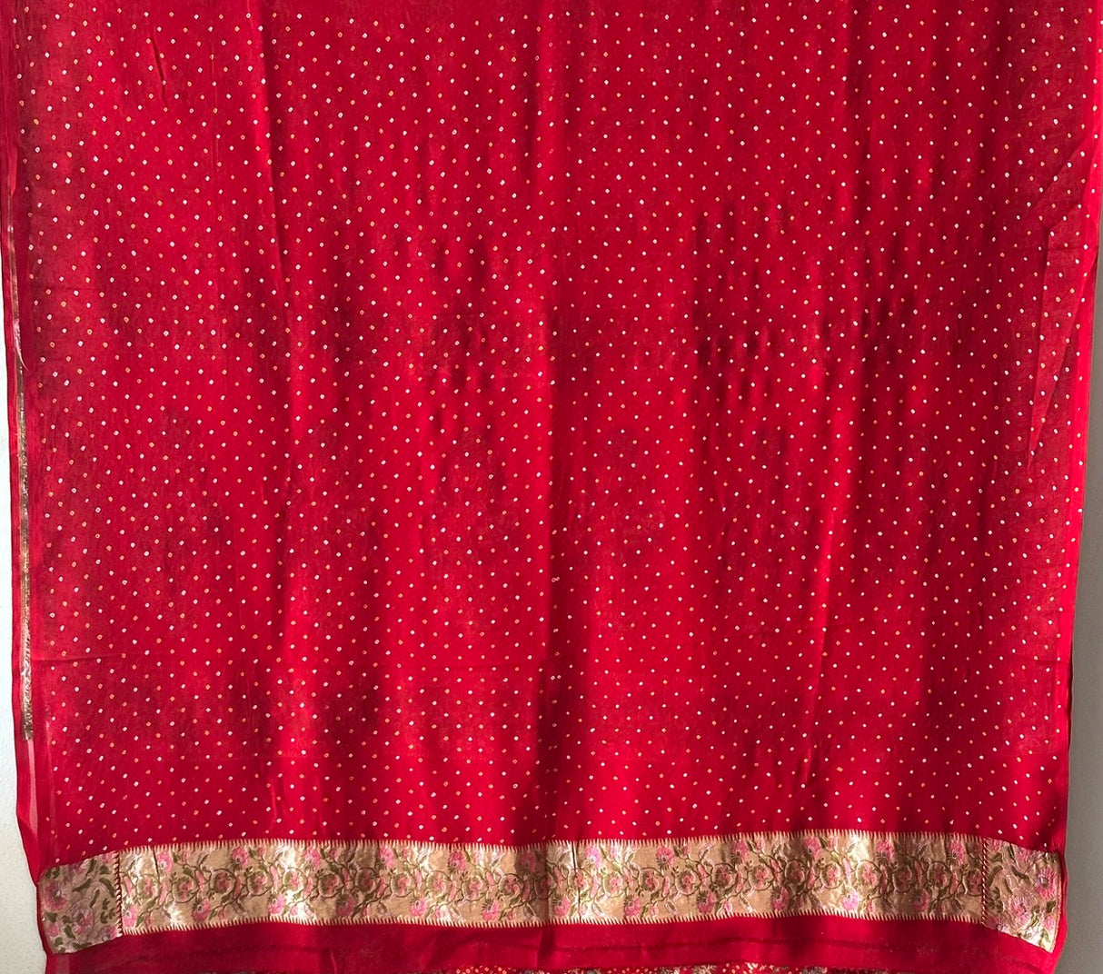Super Exclusive Handloom Banarsi Georgette Bandhani Saree