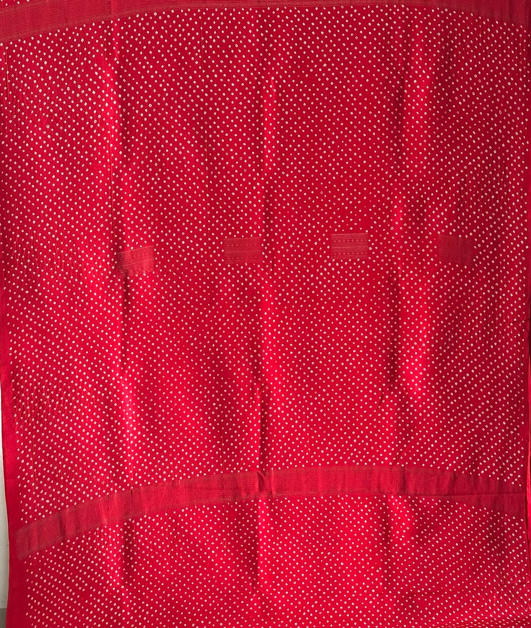 Red Kanjivaram Silk Bandhani Saree