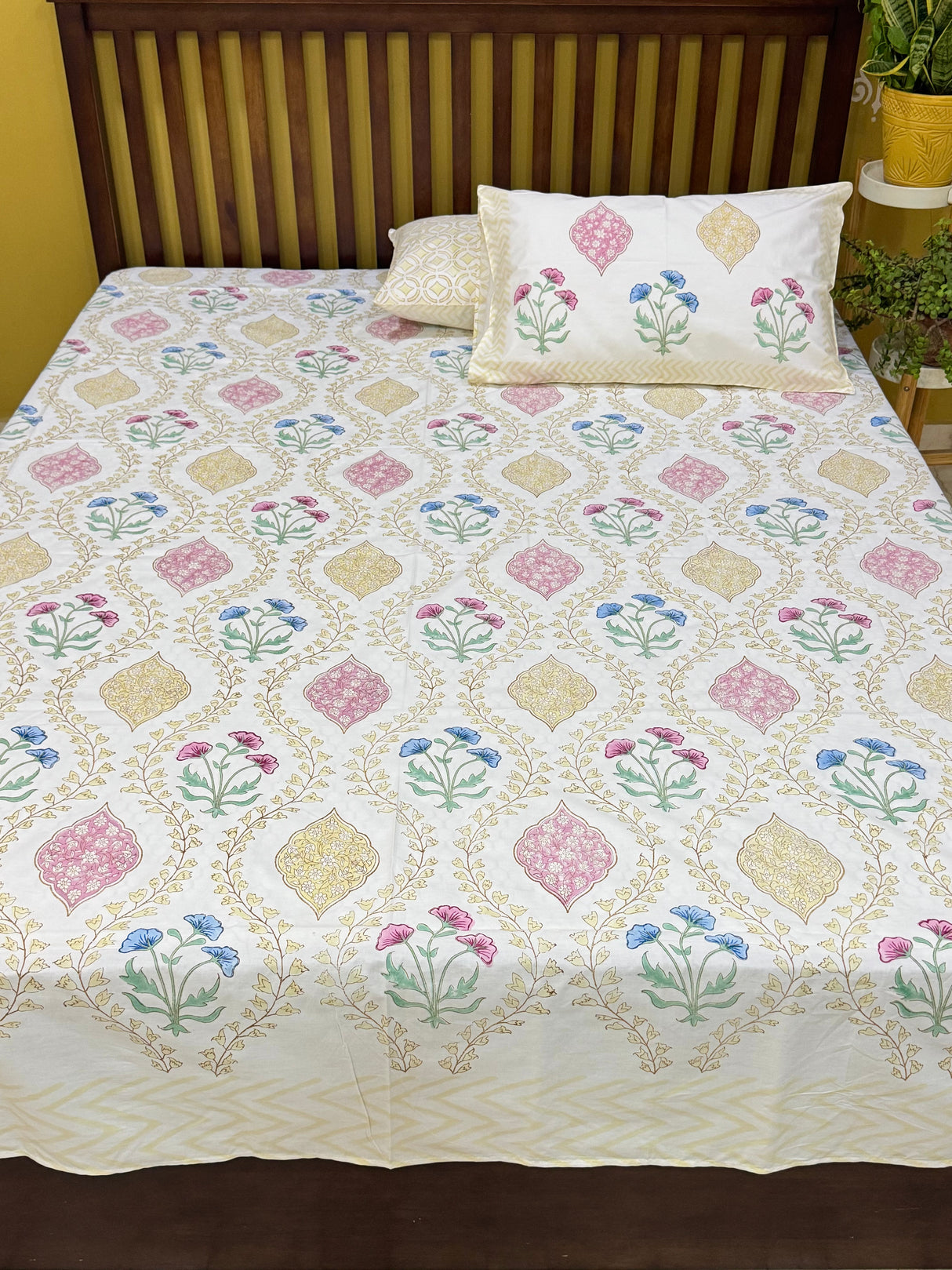 restful-soft-slumber-cotton-bedsheet-handblock-print