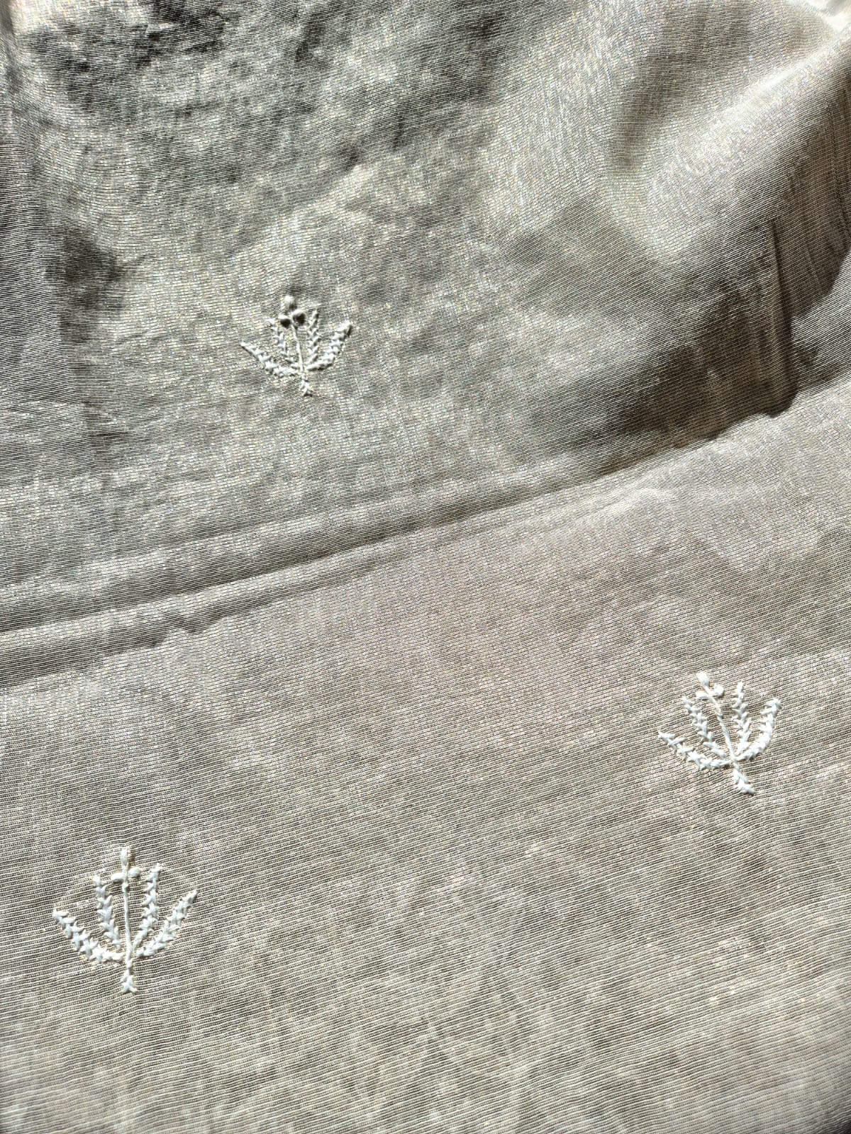 Riyasat - Chikankari Tissue Men's Kurta Fabric