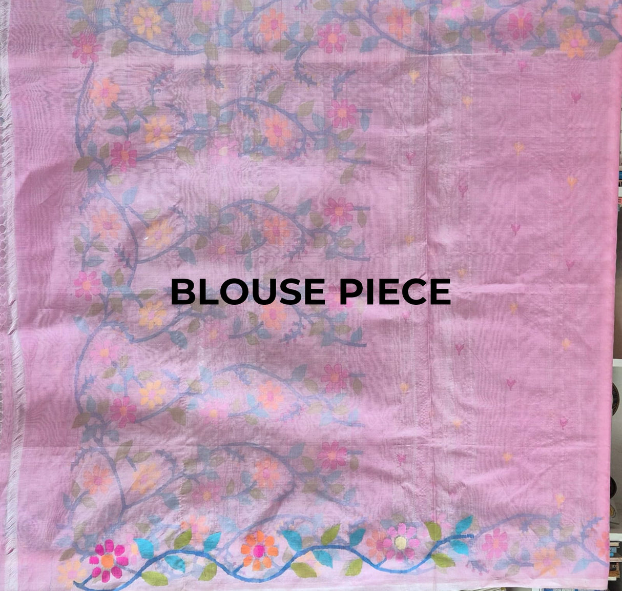 Rooh Gulabi - Handloom Muslin Silk Saree with Jamdani weaving