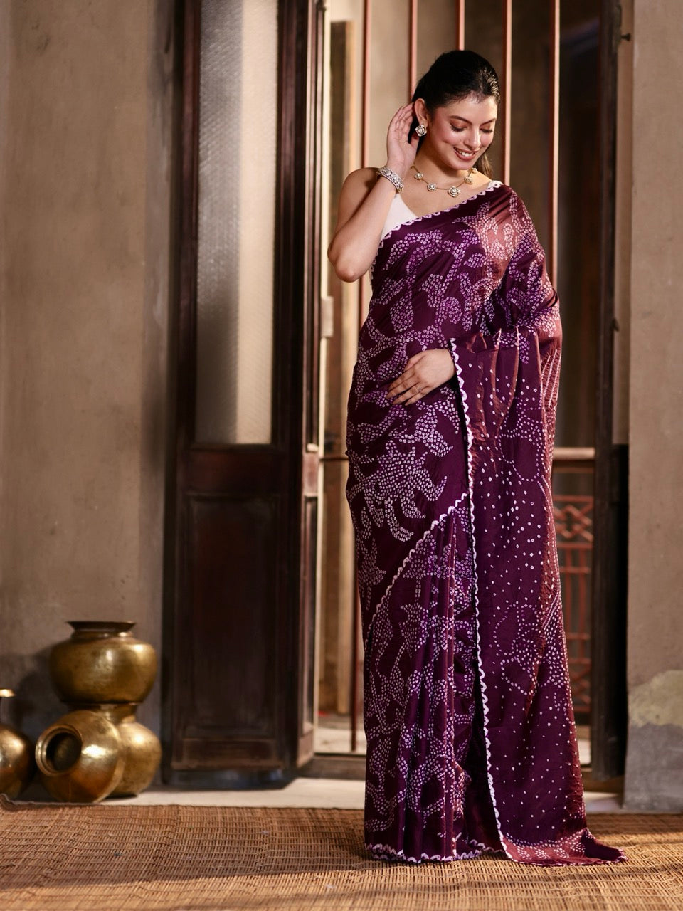 royal-dark-purple-orchid-mulberry-silk-bandhani-saree