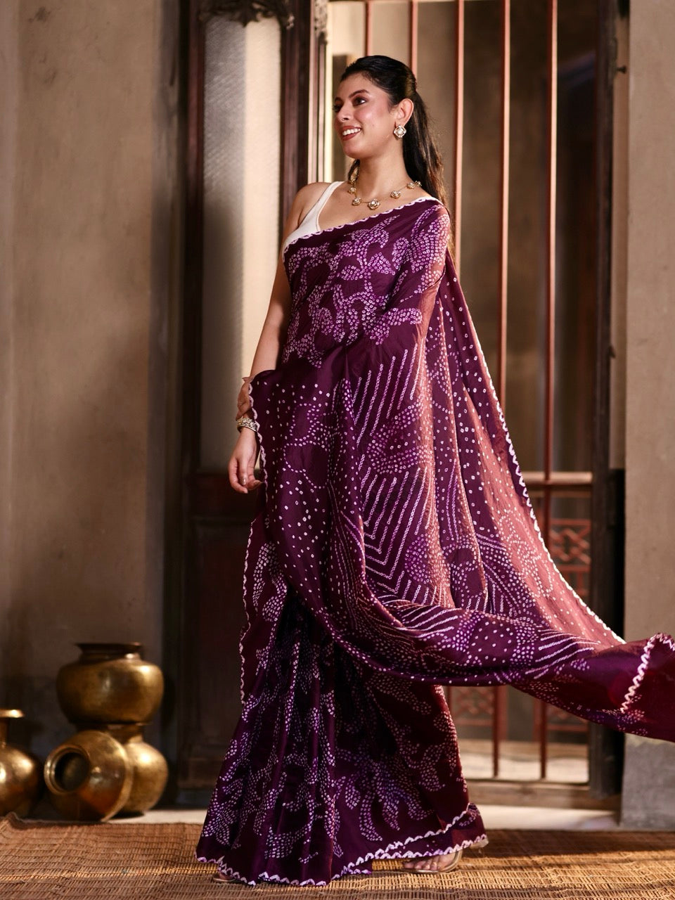 royal-dark-purple-orchid-mulberry-silk-bandhani-saree